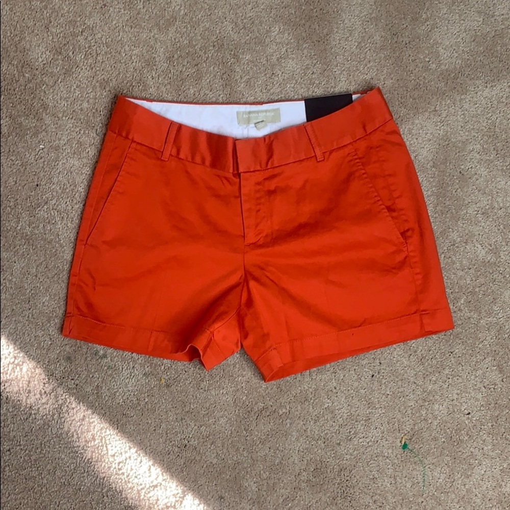 Banana republic orange shorts